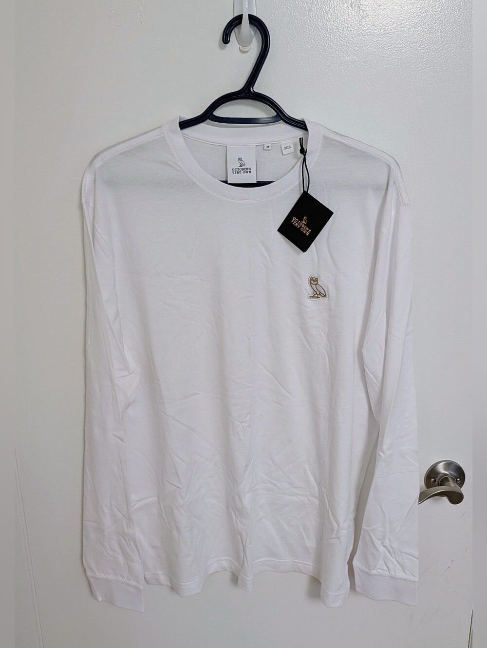 Brand New with Tags OVO Long Sleeve Shirt White - Men's Medium